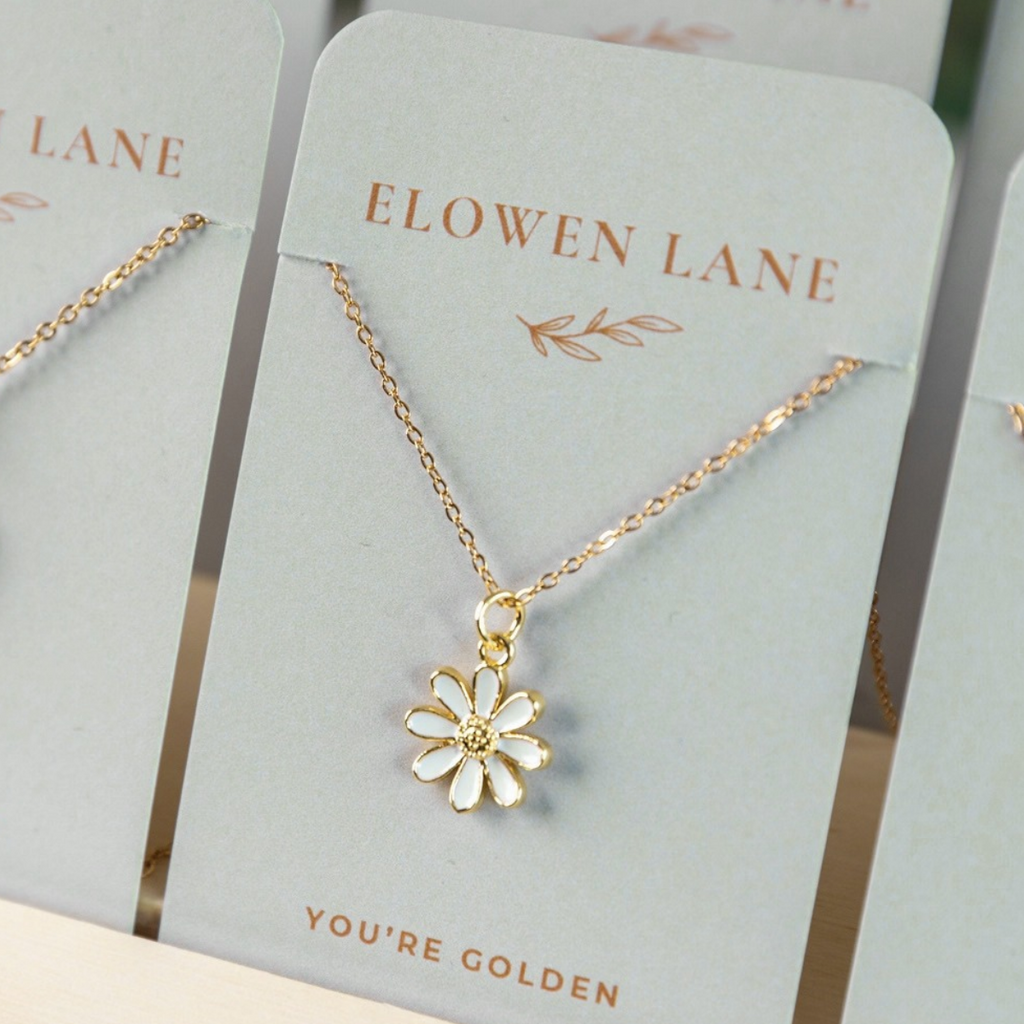 Enamel Daisy Necklace