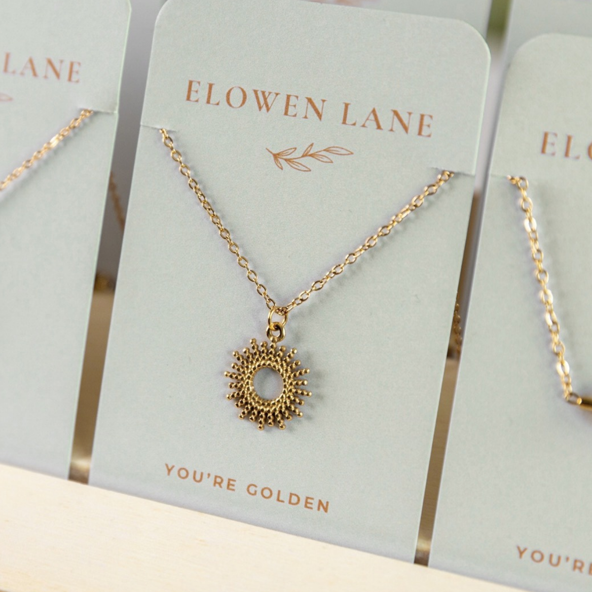 Radiate Gold Sunburst Necklace