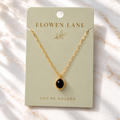 Black Opal Necklace - October Birthstone Jewellery
