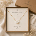 Mother of Pearl Flower Necklace, Gold Plated, Nature Inspired Floral Jewellery