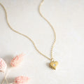 Gold Heart Locket Necklace, Photo Keepsake Gift for Her, Sentimental Necklace, Birthday Gift for Daughter Mum Wife