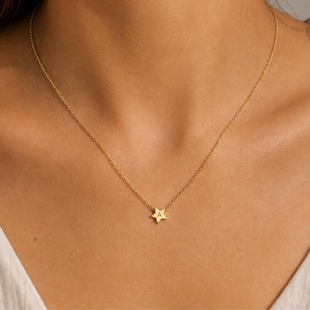 Gold Star Necklace, Dainty Star Pendant, Celestial Star Birthday Gift for Her, Daughter Gift