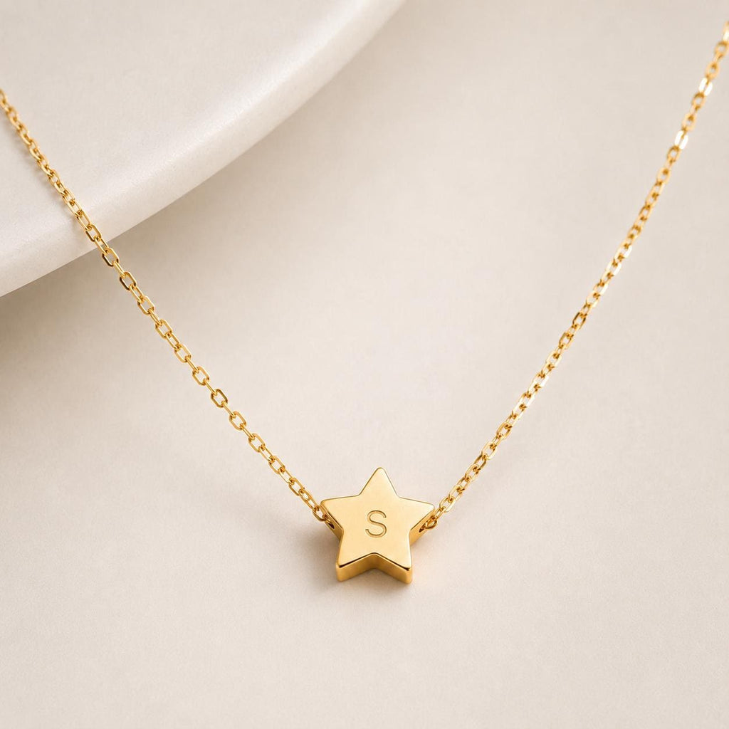 Gold Star Necklace, Dainty Star Pendant, Celestial Star Birthday Gift for Her, Daughter Gift