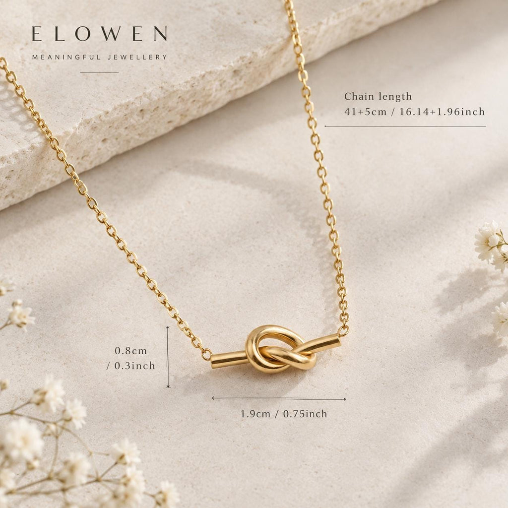 Gold Knot Necklace - Friendship Meaningful Gift