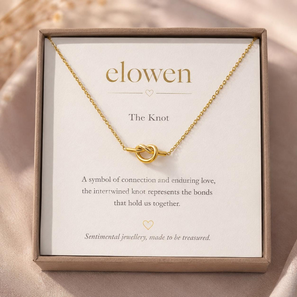 Gold Knot Necklace - Friendship Meaningful Gift