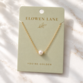 Minimalist Dainty Pearl Necklace - Gold Plated Jewellery