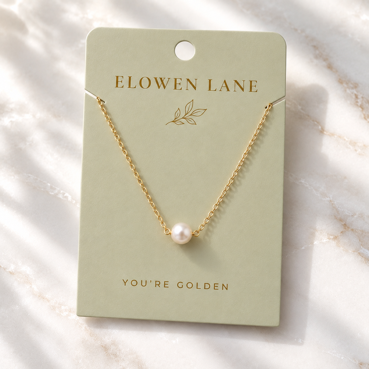 Minimalist Dainty Pearl Necklace - Gold Plated Jewellery