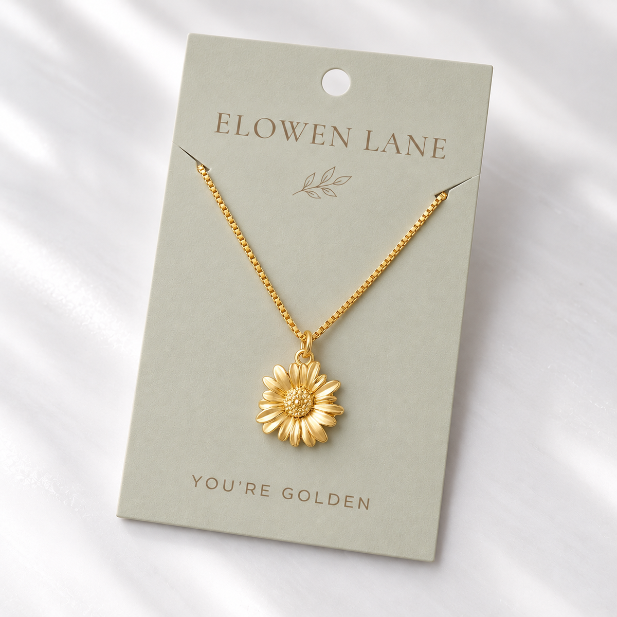 Sunflower Necklace - Waterproof Jewellery